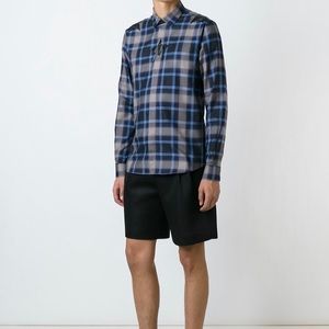 Givenchy Star Plaid Button Up